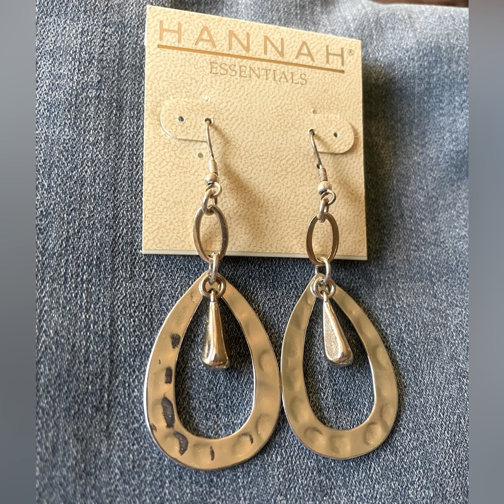 2 for $10. Hannah Essentials Silver Teardrop Earrings
